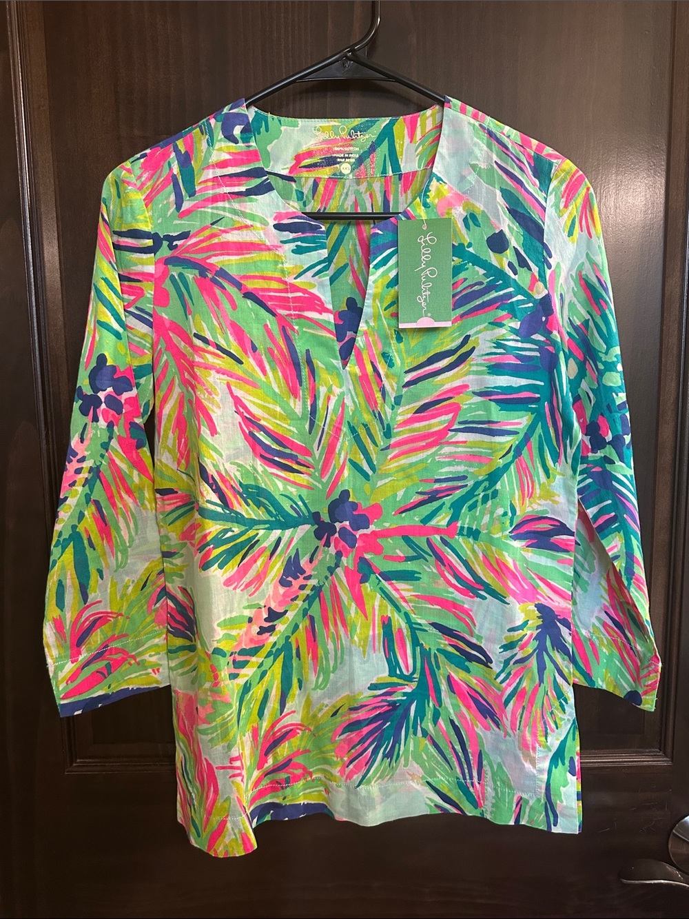 Lilly Pulitzer Palm-Print Tunic ‘Amelia Island Tunic’ XXS 🌴